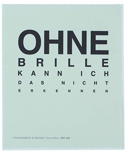 Brillenputztuch Ohne Brille kann ich das nicht erkennen