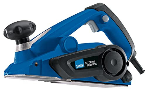 Draper Storm Force® Electric Planer 600W | 17000RPM Hand Wood Planer | 2mm Adjustable Cut Depth | Parallel Stop Power Tool | 57559