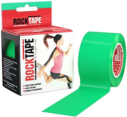 RockTape Bande Kinésiologie, Élastique et Ruban Adhésif, Récupération Musculaire, Camo Vert, 5cm x 5m/2 x 16.4'