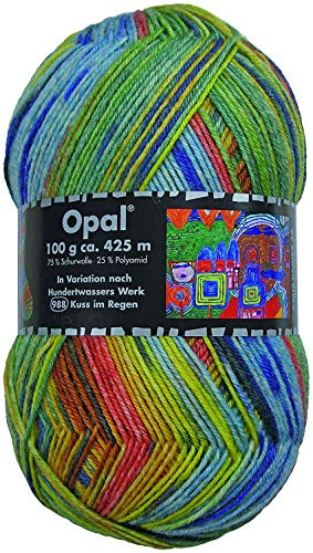 Opal Sockenwolle nach Hundertwasser Kuss im Regen