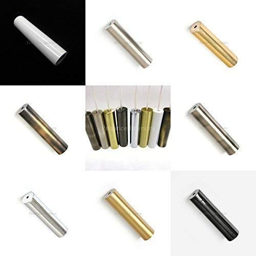 Round cylinder light or blind cord pull HEAVY solid metal 70g weight - 8 colours (Antique brass)