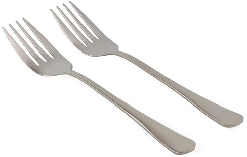 Cornucopia Brands Serving Fork (2 Pack) Set of Two (2)- Elegant Top of the Line Serving Forks, Buffet & Banquet Style Serving Forks, 9 Stainless Steel