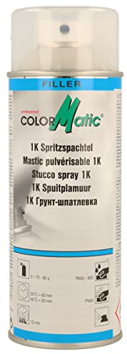 ColorMatic 1K Spritzspachtel Beige 400 ml - Füllspachtel | Extrem hohe Füllkraft & Standfestigkeit, gute Haftung auf Polyesterspachtel, Kunststoff & Metall, schnelle Trocknung