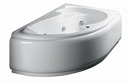 Gladh - vasca idromassaggio angolare mod. grazia con pannello cm 150x100 destra