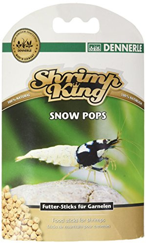 Dennerle Shrimp King Snow Pops 40 g - sinkfähige Futtersticks aus Bio Sojakleie - für ausgeglichenes Wachstum und Vermehrungsfreude
