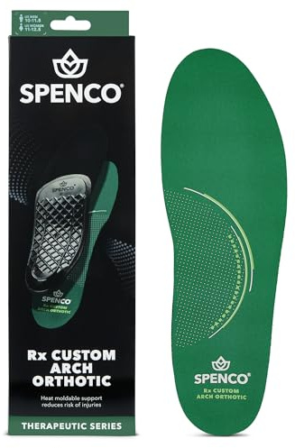 Spenco Rx Orthotic Arch Support Full Length Shoe Insoles, Women's 7-8.5/Men's 6-7.5
