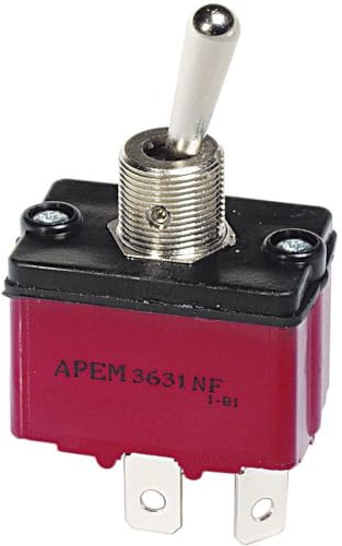 APEM Hebelschalter, 1 x Aus/Ein, 3631NF/2, 250 V/AC, 6 A, zum Aufhängen, 1 Stück