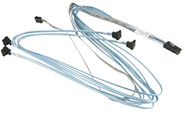 Supermicro cbl-0388l 90 cm Mini-SAS (SFF-8087) a 4 X SATA interno Cable w/bandas