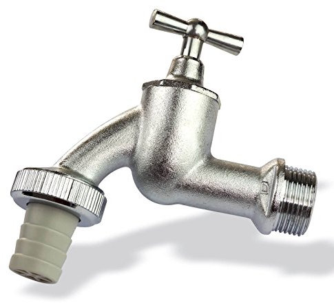 STABILO Sanitaer Wasserhahn 1 Zoll DN25 Garten Aussen Messing Ventil Auslaufhahn Auslaufventil Hahn Ventilauslaufhahn