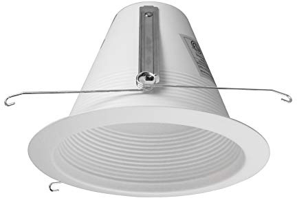 NICOR Lighting 6 inch White Airtight Recessed Cone Baffle Trim, Fits 6 inch Housings (17550A)
