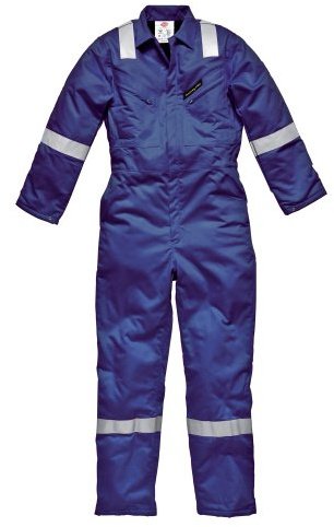 Dickies New WD5025 Flame Retardant Firechief High Visibility Pyrovatex Lined Coverall Overall Boilersuit Royal Blue 38R
