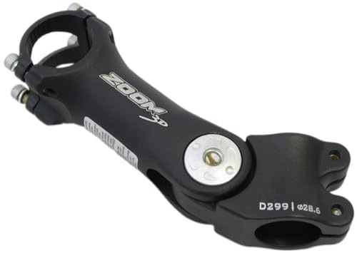 ZOOM verstellbarer Vorbau Ahead, black sandblast