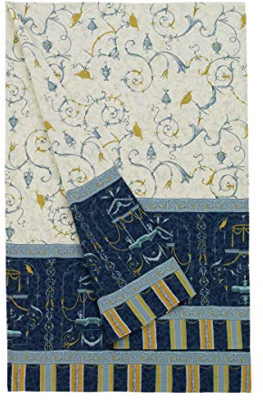 Bassetti OPLONTIS Foulard aus 100% Baumwolle in der Farbe Blau v.9, Maße: 270x270 cm - 9267897