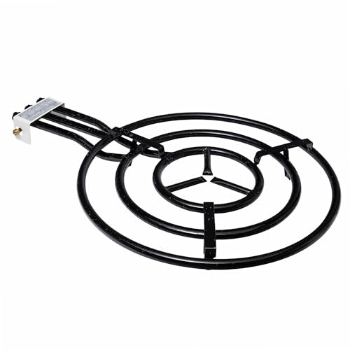 VAELLO Réchaud à Paella Émaillé Compatible Gaz Butane et Propane Ø 70 cm | Polyvalent, robuste, durable, usage extérieur et cuisine, 2 ou 3 feux, nettoyage facile, catégorie barbecue et plancha