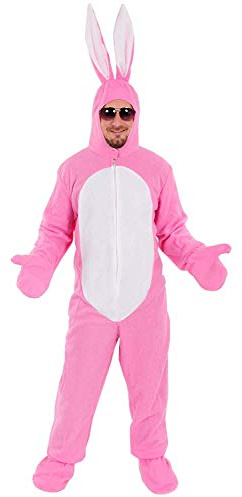 Sven Wilke/Fa. Feuerwerk-Planet Hase rosa offen Kostüm Einheitsgrösse M-L-XL-XXL-XXXL Erwachsene Herren Damen Fasching Karneval Festival