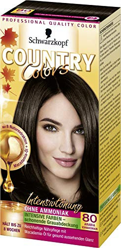 Schwarzkopf Country Colors Intensivtönung, 80 Arabia Schwarzbraun, 1 Stück, 122,5 ml