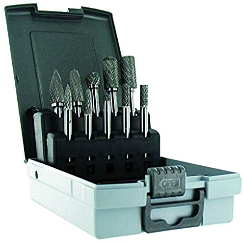 Jeu de fraises Tivoli Carbide FLK10 Ø 6 et Ø 12 queue 6 mm (10 fraises différentes)