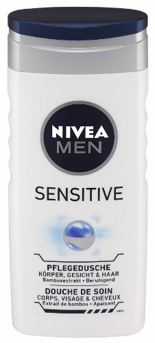 Nivea Men Sensitive Shower Gel (4 x 250 ml)