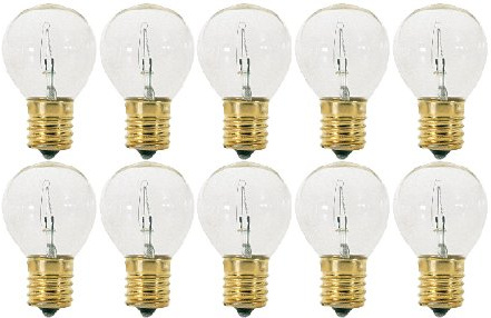 KOR S11/N - Clear (E17) Intermediate Base Hi-Intensity Light Bulbs (40)