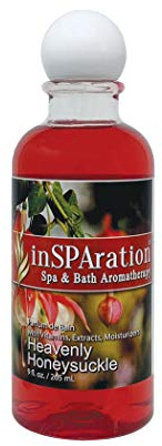 inSPAration Spa and Bath Aromatherapy 118X Spa Liquid, 9-Ounce, Heavenly Honeysuckle