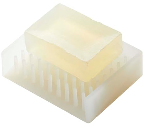 Yamazaki Home Float Self Draining Soap Tray - Floating Holder Dish for Sink - Silicone