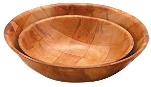 Zodiac YT8R Woven Wood Round Bowl 20 cm/8