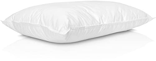 Pillux Cuscino in Piuma D'Oca - 100% Piumino - Rivestimento speciale in Cotone Pelleovo per un estremo Comfort - Made in Italy