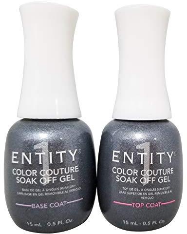 Entity One Soak off Gel Polish Top Coat & Base Coat duo .5 oz by Entity