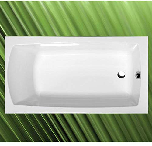 Badewanne LILY 150x70x39cm, Acryl in weiß, mit Wannenfüßen