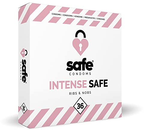 SAFE - Kondome - gerippt & genoppt - 36 Stück