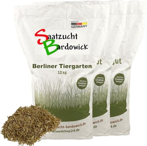 Rasen Berliner Tiergarten Grassamen Rasensamen Rasensaat Gras 30kg Zierrasen Rasenmischung