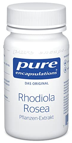 Pure Encapsulations - Rhodiola Rosea - Hochwertiger Rosenwurz-Extrakt - Standardisiert auf Rosavine und Salidroside - 90 vegetarische Kapseln