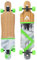 Apollo Longboard Upolu 40 Komplettboard mit High Speed ABEC Kugellagern, Drop Through Freeride Skaten Cruiser Board