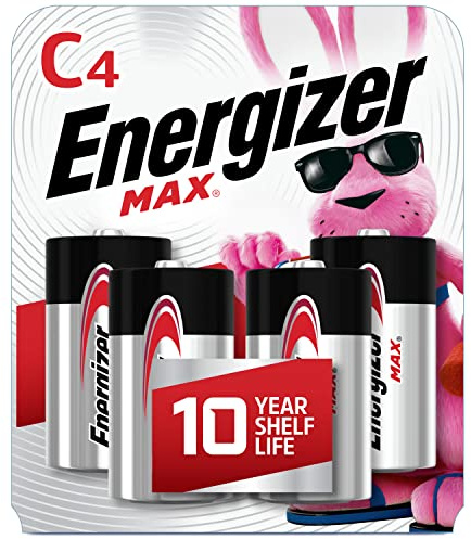 Energizer E93BP-4 Alcalino 1.5V batería no-recargable - Pilas (Alcalino, Cilíndrico, 1,5 V, C, 8350 mAh, -18-55 °C)