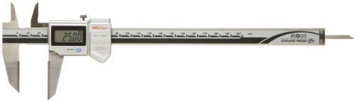 Mitutoyo ABSOLUTE 573–677 Digitaler Messschieber, Stahl, batteriebetrieben, Offset Kiefer, 0–200 mm Range, +/-0.02 mm Genauigkeit, 0,01 mm Auflösung, Erfüllt IP67 Spezifikationen