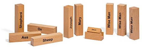 corpus delicti : Minimal Nativity Set - puristische Krippe aus Holz (englisch)