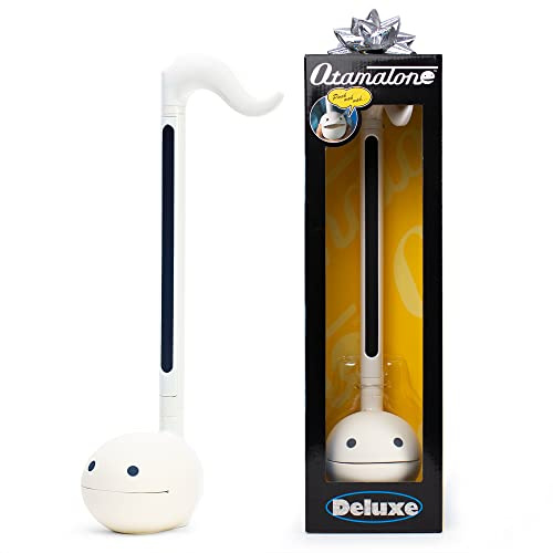Otamatone Deluxe [Manual Inglés] - Instrumento Musical Electrónico Japonés, Sintetizador Portátil de Cube/Maywa Denki de Japón, Blanco