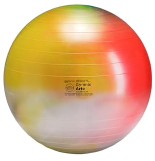 GYMNIC Arte Palla da ginnastica multicolore per fitness max Ø 65 cm, fisioterapia e riabilitazione, ideale per esercizi posturali e come seduta dinamica, dispositivo medico classe I