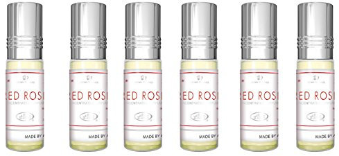Red Rose Perfume Oil - 6 x 6ml by Al Rehab