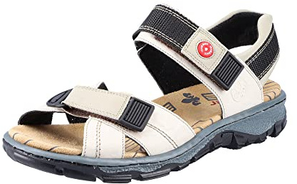 Rieker Damer 68851 öppna sandaler, Beige Crema Champignon 60-39 EU