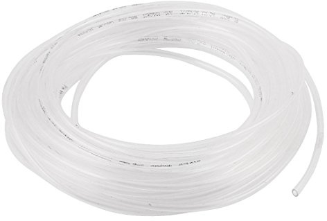 sourcingmap Tuyau de compresseur d'air pneumatique en TPU transparent 4 mm x 2,5 mm 9,8 m