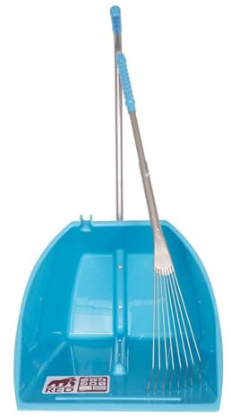 DICOAL TD447SK,BL - Pala recogedora gran capacidad y rastrillo, Color Azul