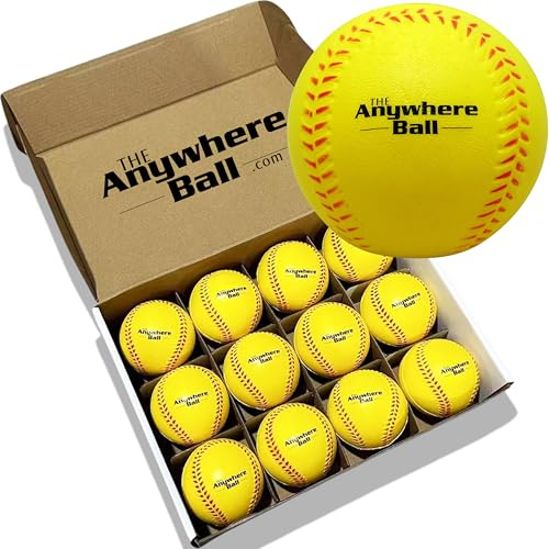 The Anywhere boll baseboll/softboll skum träningsboll (12-pack)