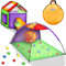 KIDUKU® Tenda Igloo con Tunnel + 200 Palline + Borsa per Interni ed Esterni - Gioco per Bambino