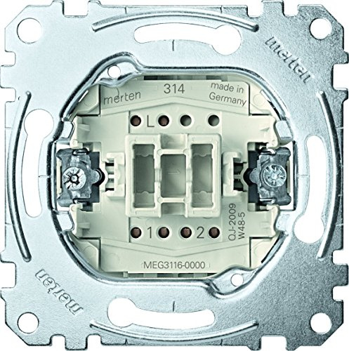 Schneider Electric Merten MEG3116-0000 Aus/Wechselschalter (5 Aus/Wechselschalter) weiß,1 Wippe