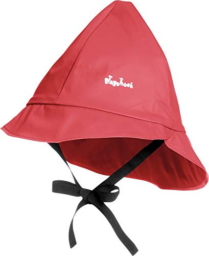 Playshoes Babyregnmössa, vind- och vattentät unisex-mössa för pojkar och flickor med bomullsfoder, 8 – röd, 49