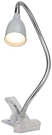 BRILLIANT lamp Anthony LED lampe à pince titane | 1x LED 2,4 W intégrée, (200lm, 3000K) | Échelle A ++ à E | Avec interrupteur à cordon