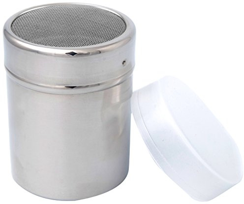 Cuisinox Stainless Steel Chocolate/Icing Sugar/Cocoa Powder/ Shaker Duster Coffee Stencils Cappuccino Latte Art, 3.5 x 2.7
