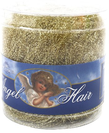 Kurt S. Adler 15-Gram PVC Gold Angel Hair Tinsel