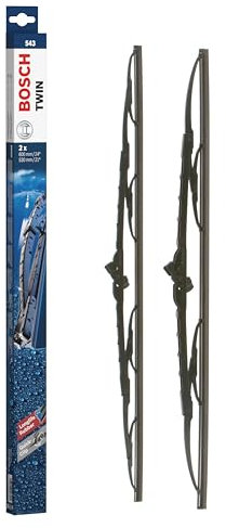 Bosch Wiper Blade Twin 543, Length: 600mm/530mm – Set of Front Wiper Blades